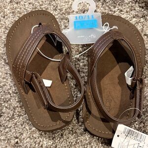 NWT The Children's Place Brown Kids Sandals